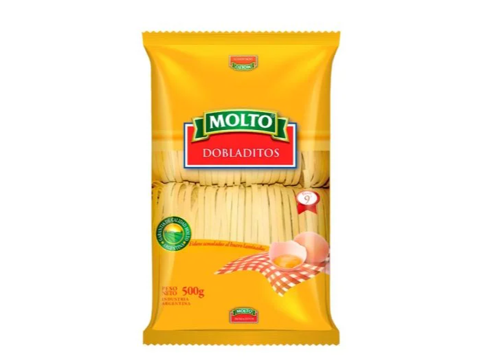 Fideos Molto Hvo Dobladodito 500gr