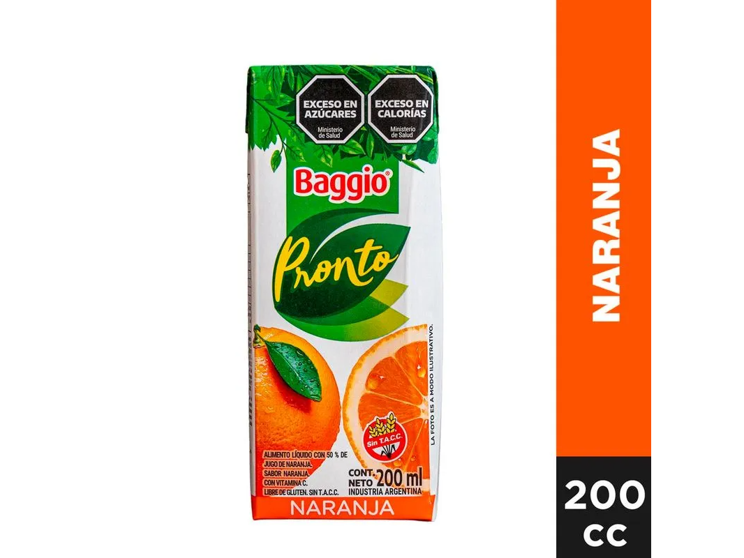 Jugo Baggio Naranja 200ml