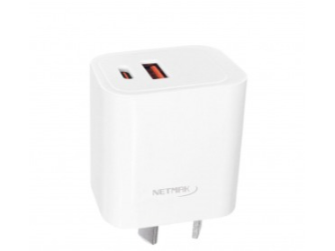 Cargador Doble QC usb + Pd usb-C 20W