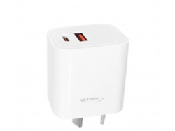 Cargador Doble QC usb + Pd usb-C 20W