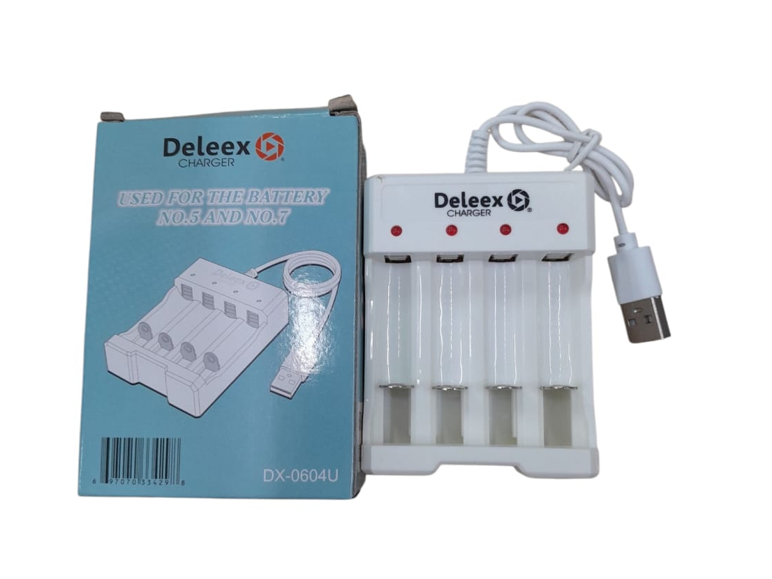 CARGADOR PARA PILAS AA/AAA DELEEX