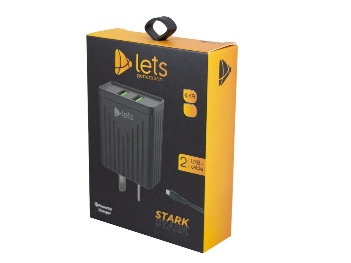 CARGADOR LETS STARK 4.4 CON CABLE MICO