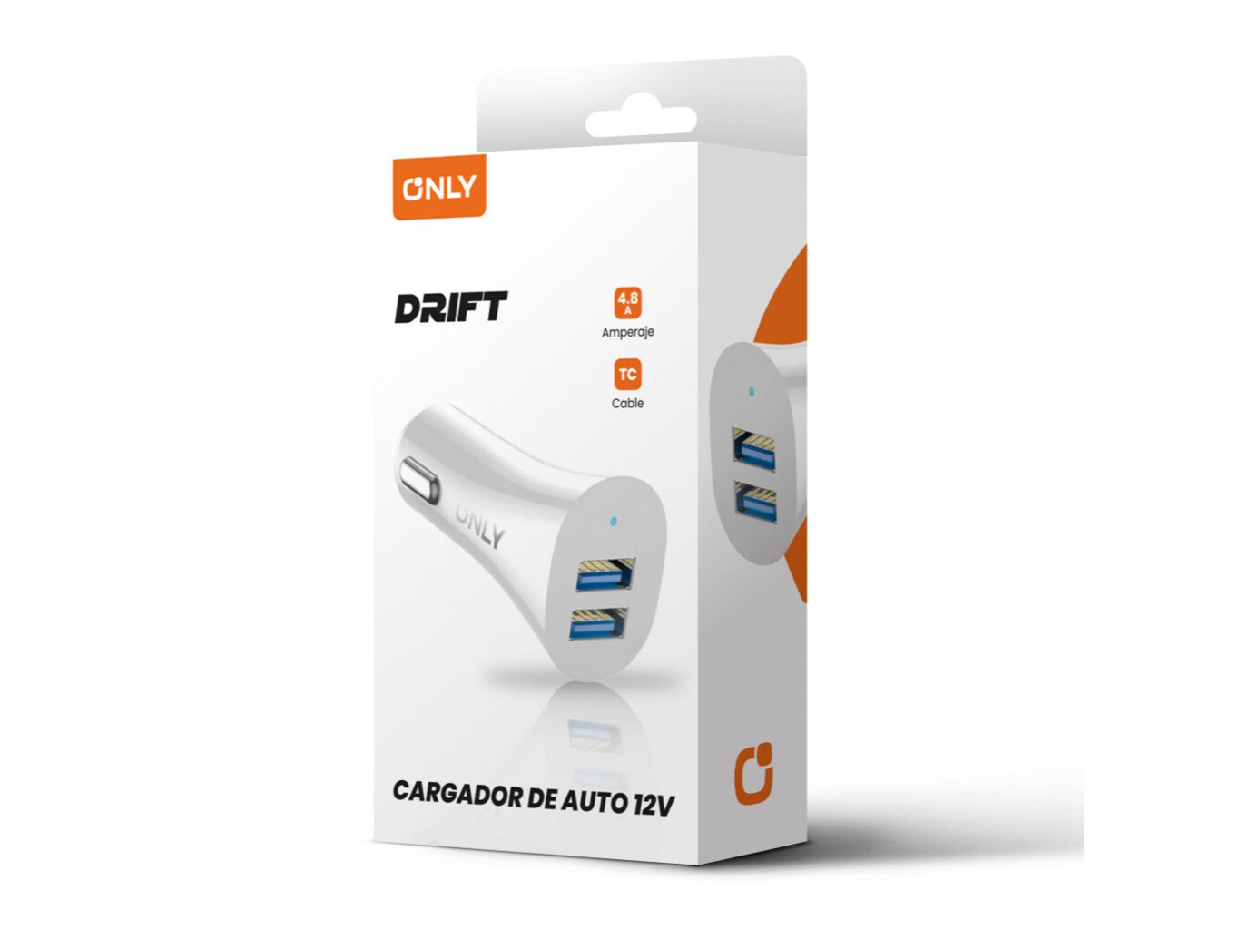 CARGADOR 12V ONLY DRIFF CON CABLE TIPO C