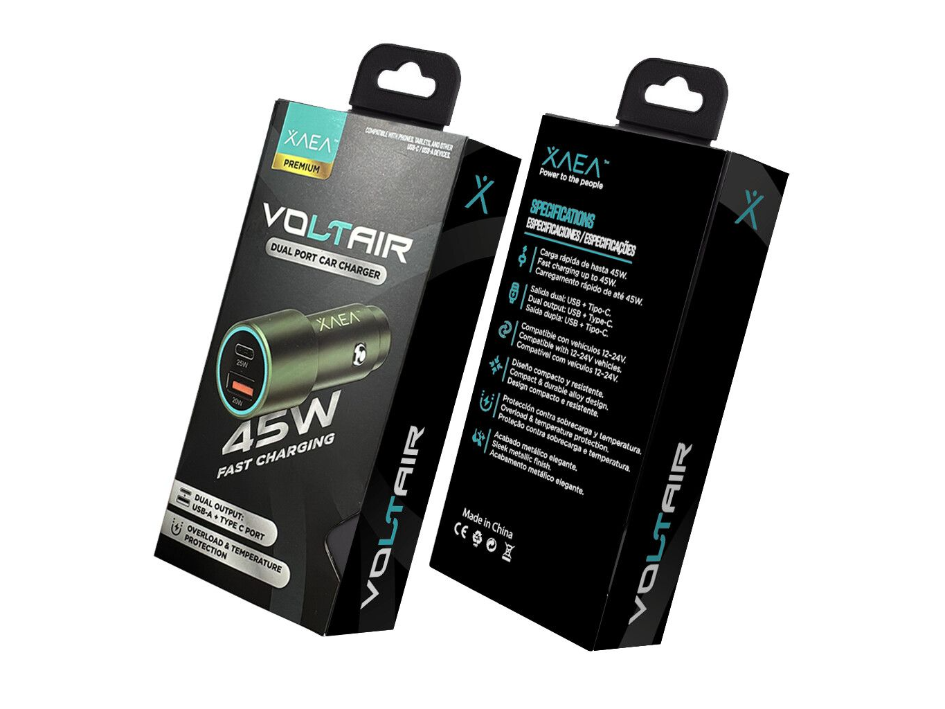 CARGADOR ADAPTADOR 12V XAEA VOLTAIR 45W