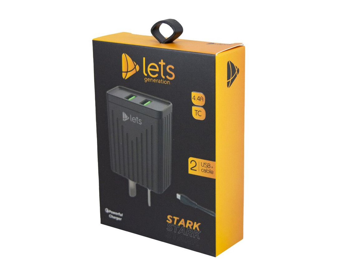CARGADOR LETS STARK 4.4 CON CABLE TIPO C