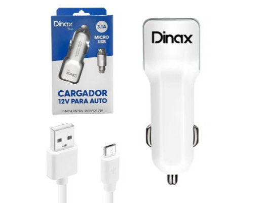 CARGADOR 12V DINAX 3.1 CON CABLE MICRO