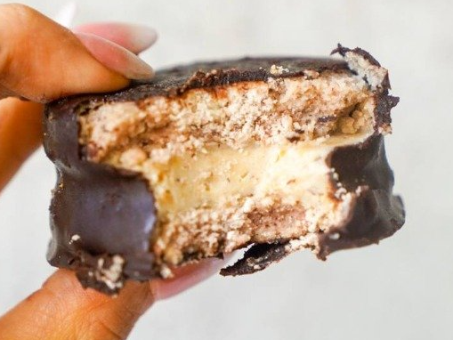 Alfajor Relleno estilo "mantecol" - Keto Vegano