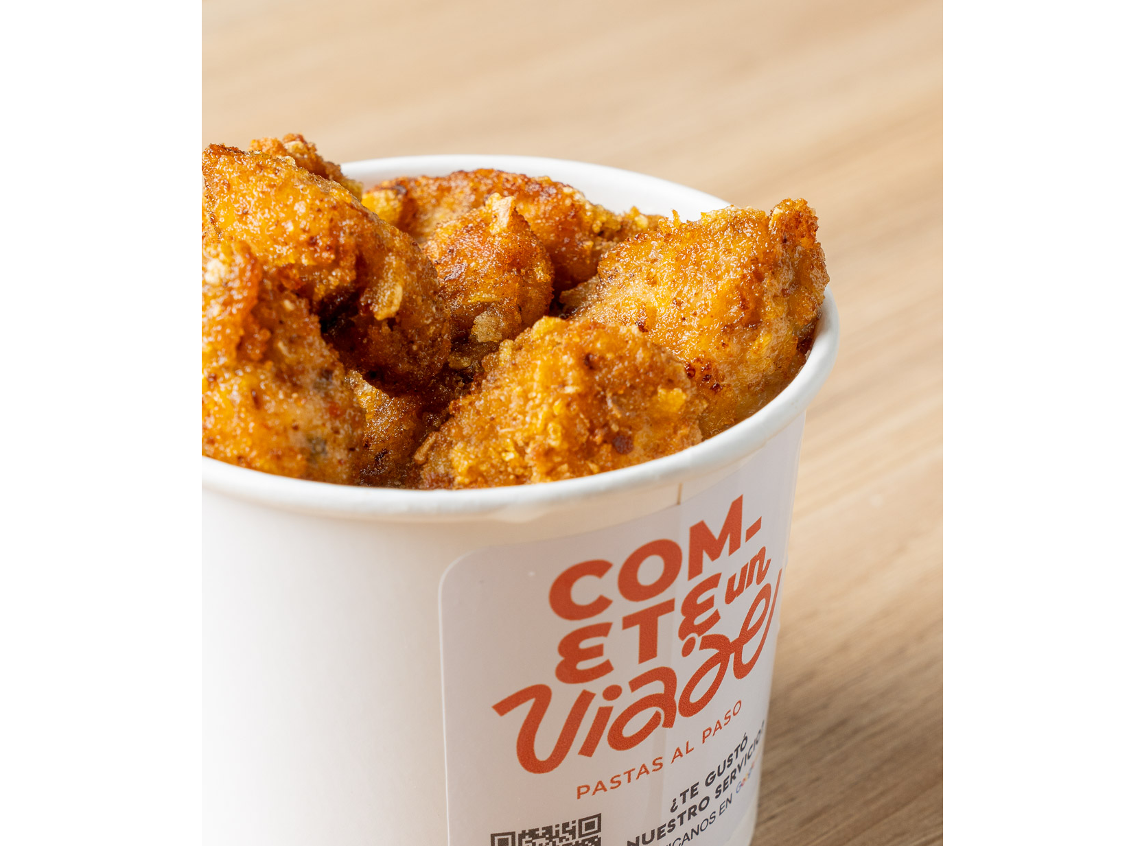 Pollo crispy para pote de 500cc