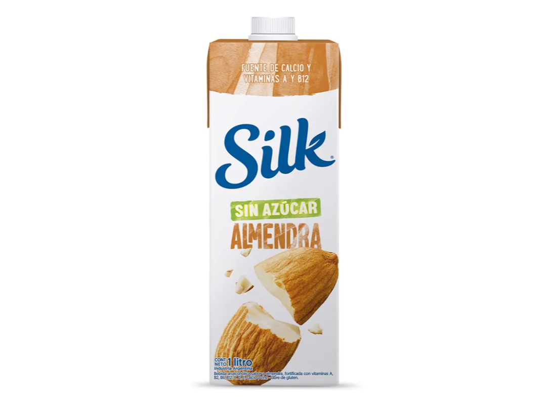 Leche de almendras sin endulzar SILK x 1lt