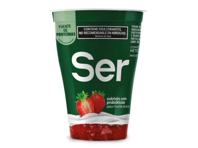Yogur SER batido con colchon de frutillas x 175gr