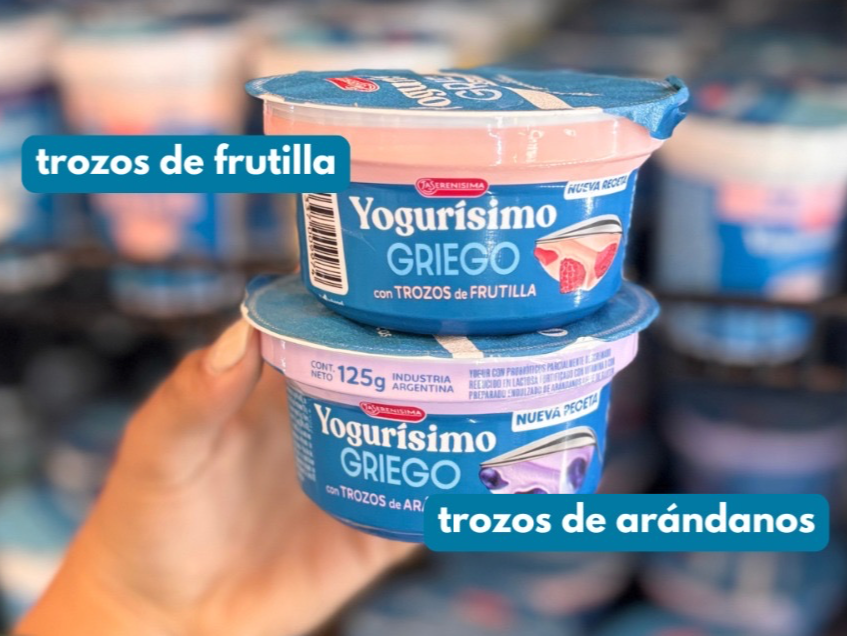 Yogurisimo griego con trozos de fruta x 125gr