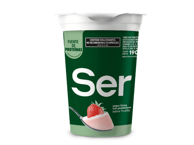 Yogur SER pote firme sabor frutilla x 190gr