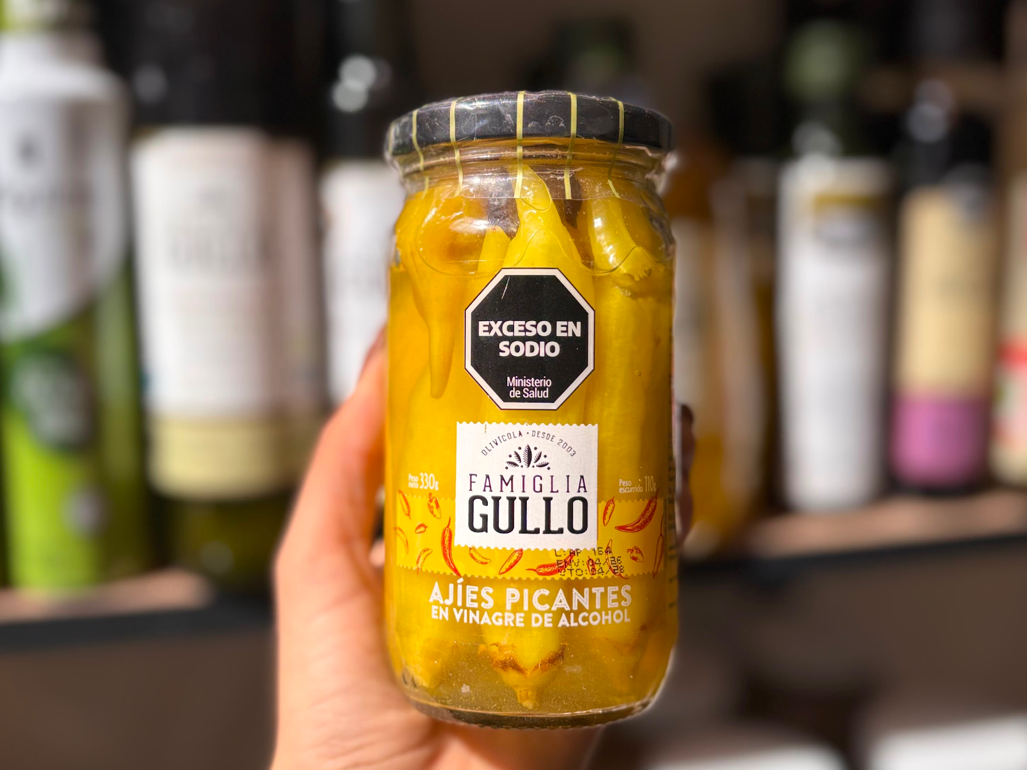Ajíes Picantes en Vinagre x330gr