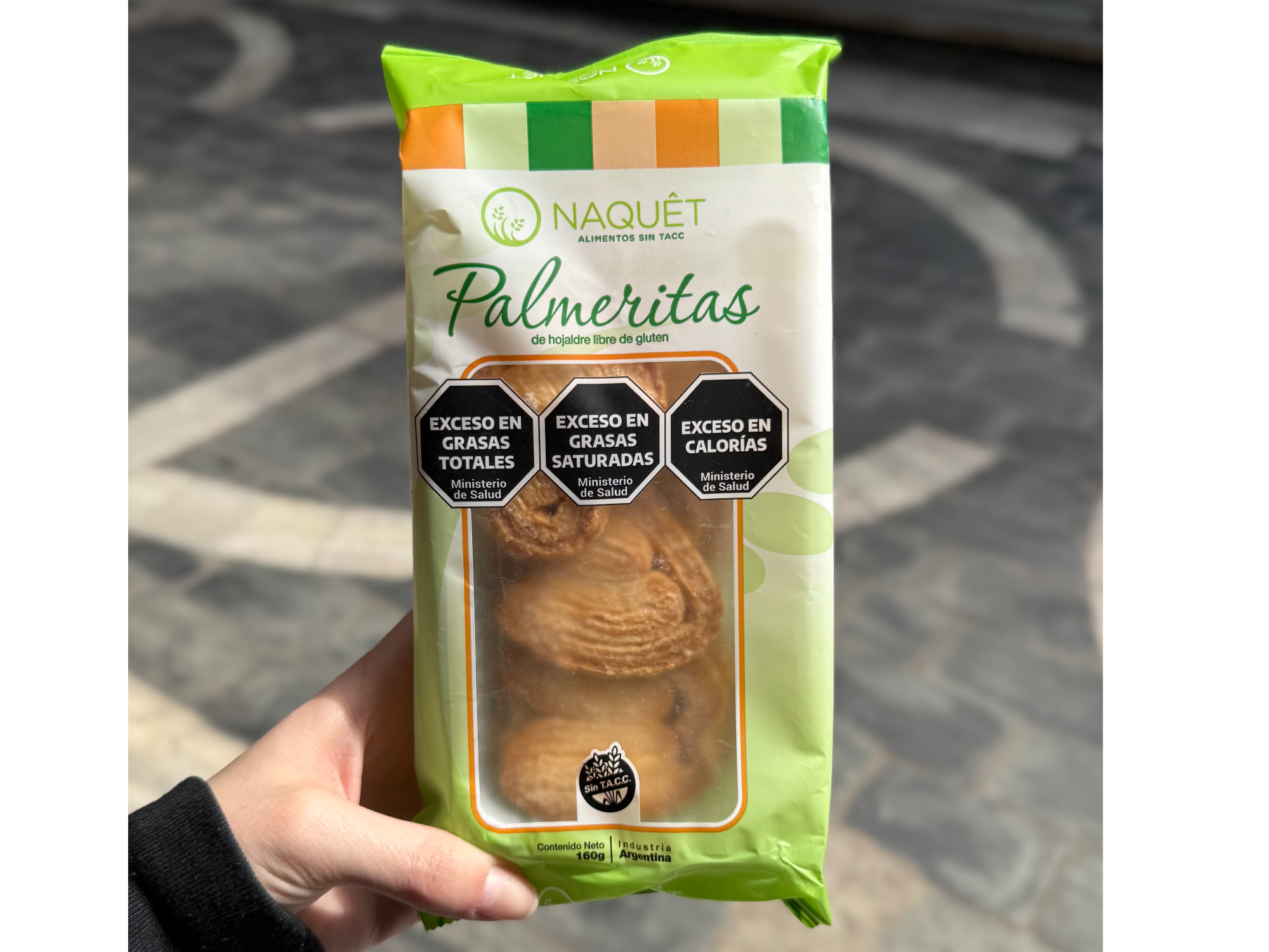 Palmeritas Sin Gluten x160gr - Naquet