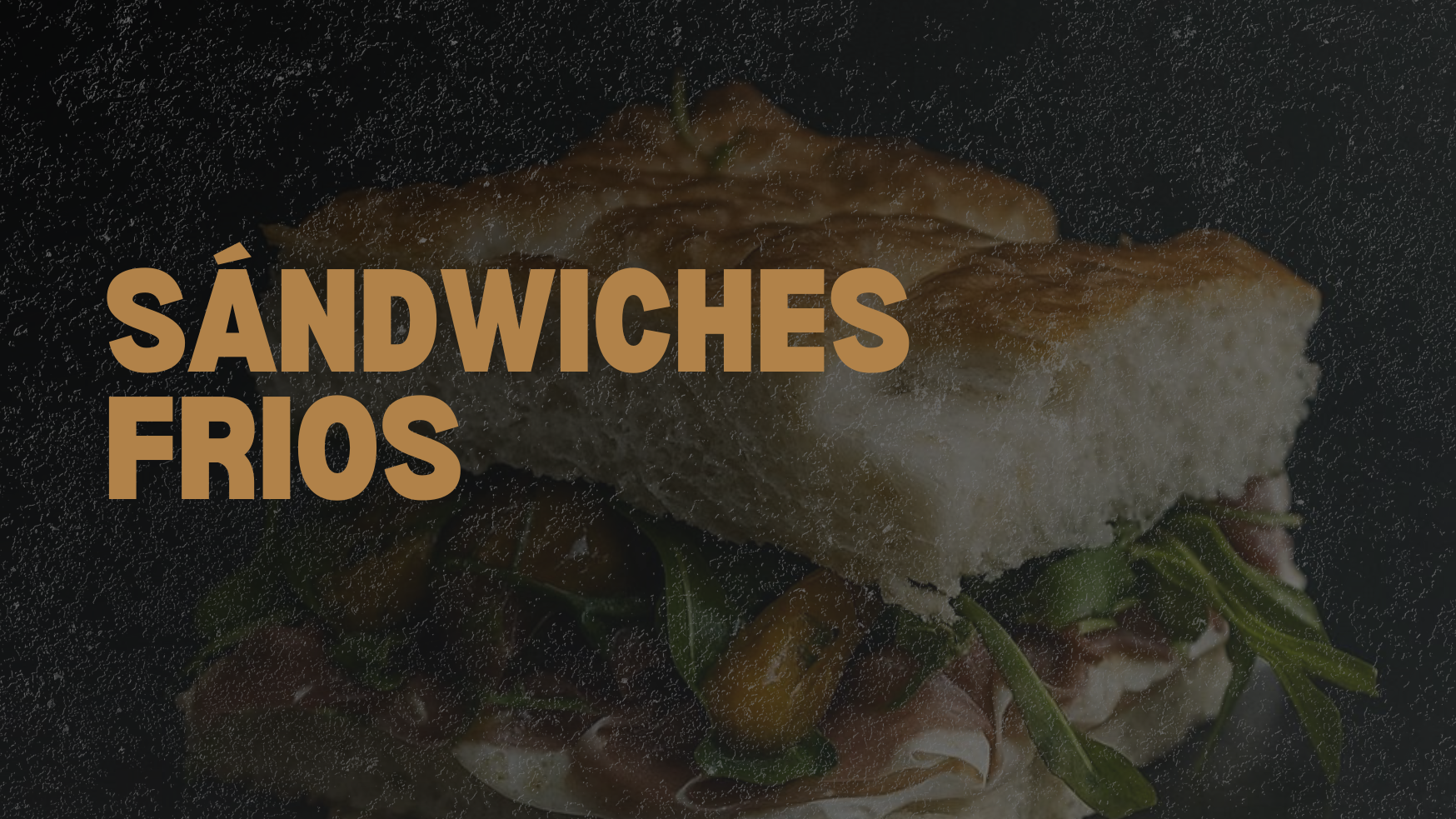 Sándwiches frios