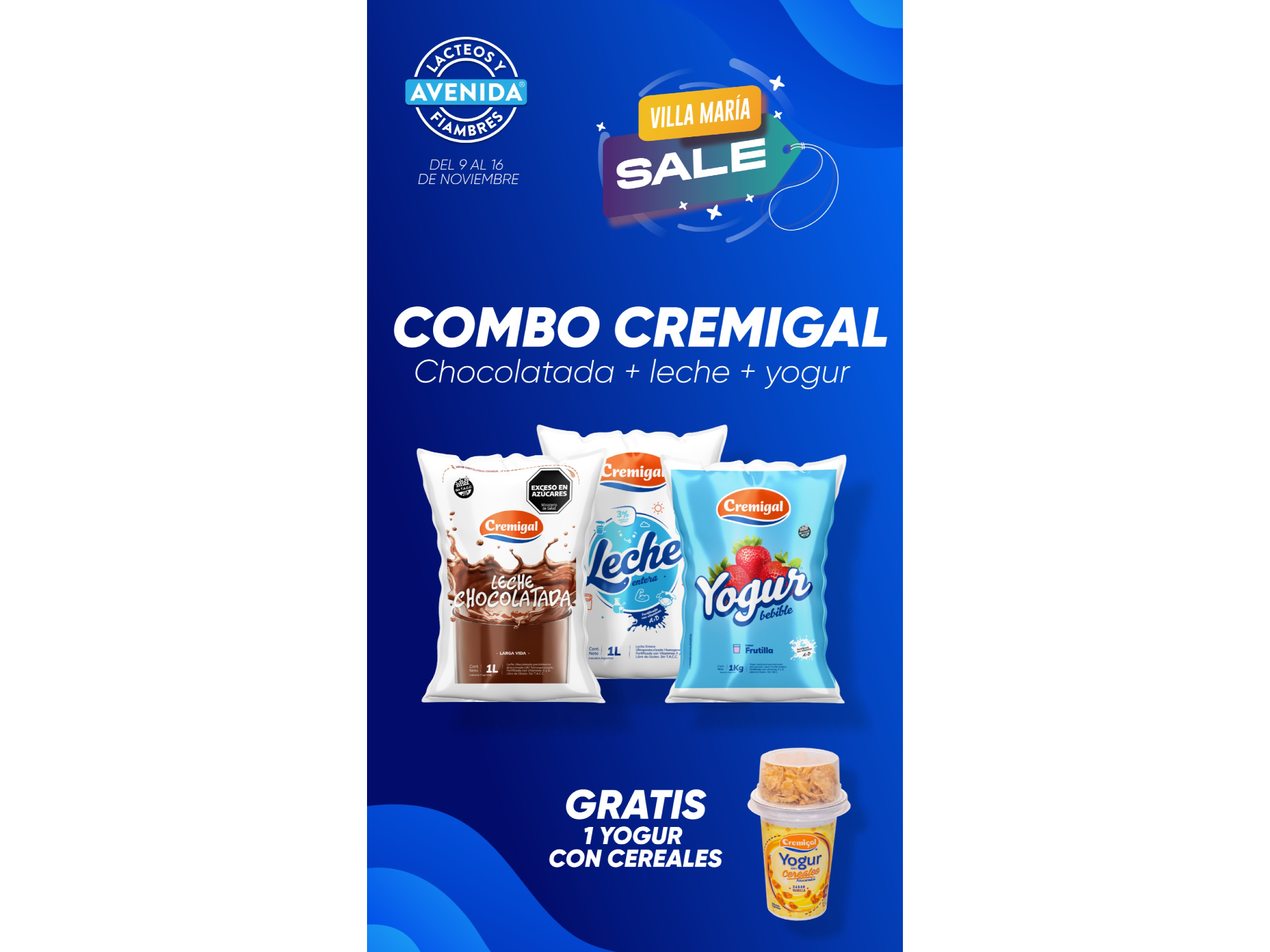 LLEVAS 3 Y TE REGALAMOS 1 YOGUR C/CEREALES