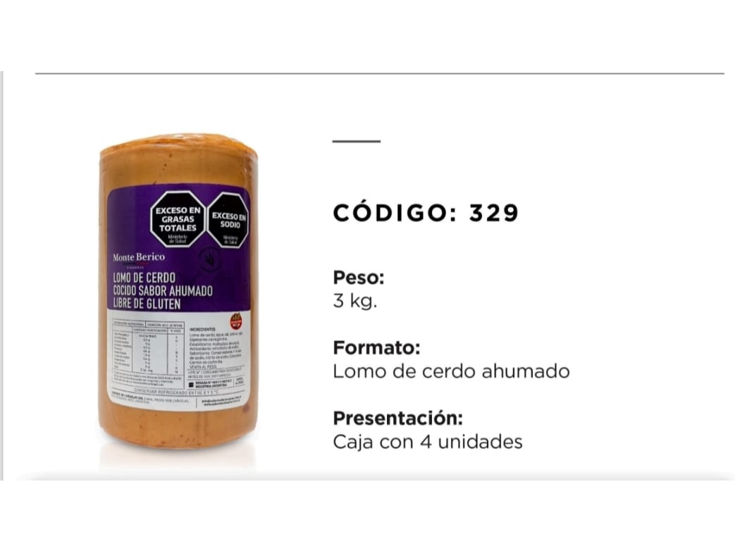 LOMO DE CERDO AHUMADO $20000