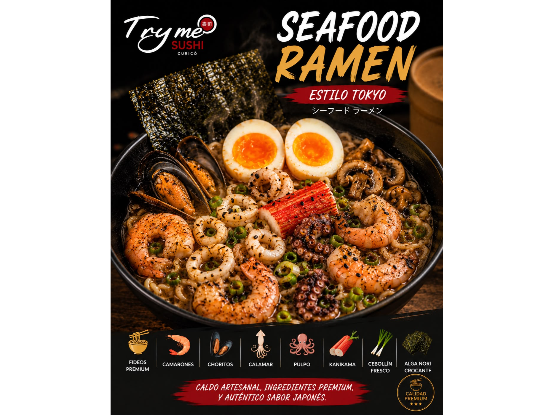 RAMEN SEAFOOD (MARISCOS)