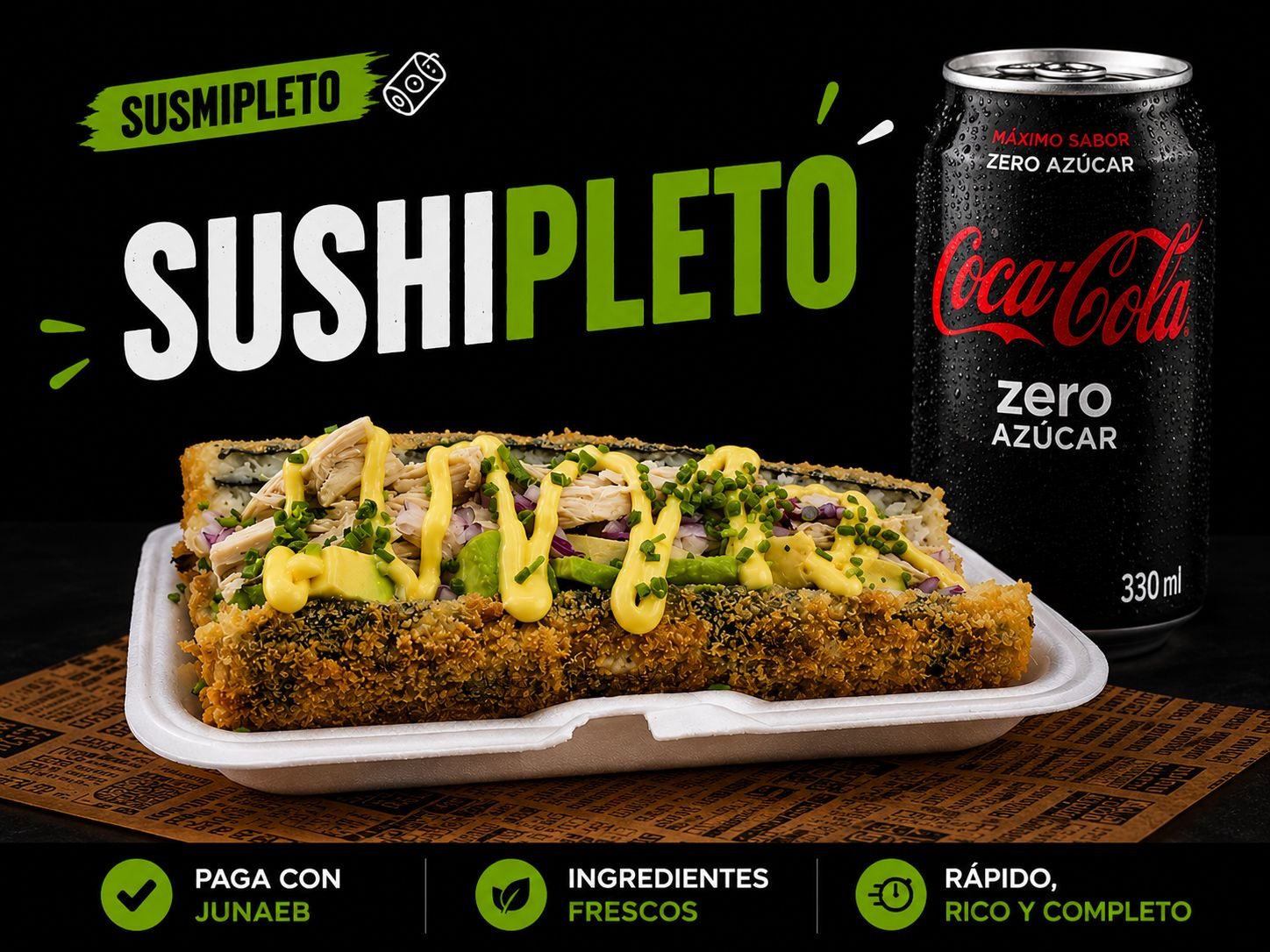 Sushipleto Pollo +Bebida