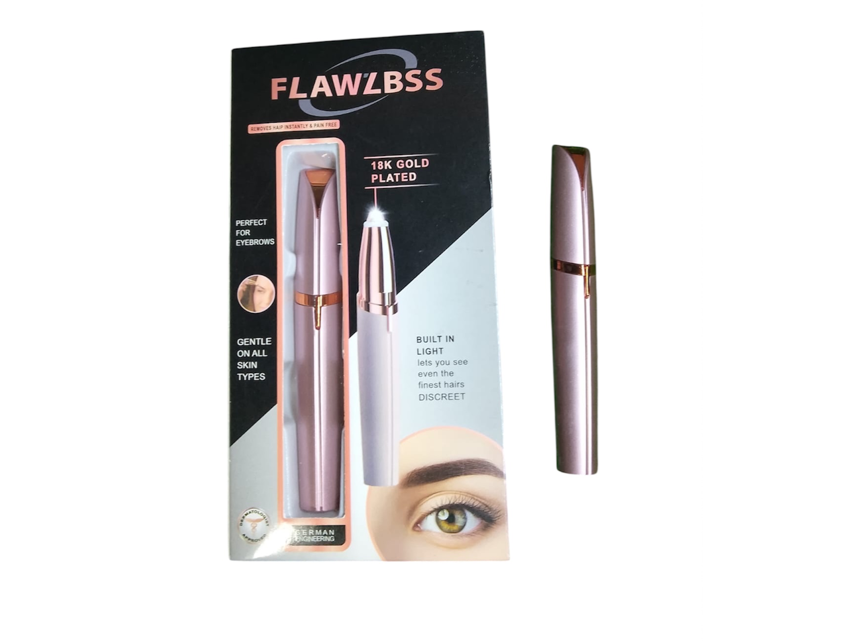 Lápiz depilador de cejas