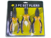 Set de 3 pinzas
