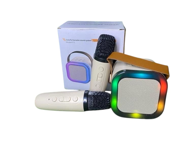Parlante karaoke c/2 micrófonos