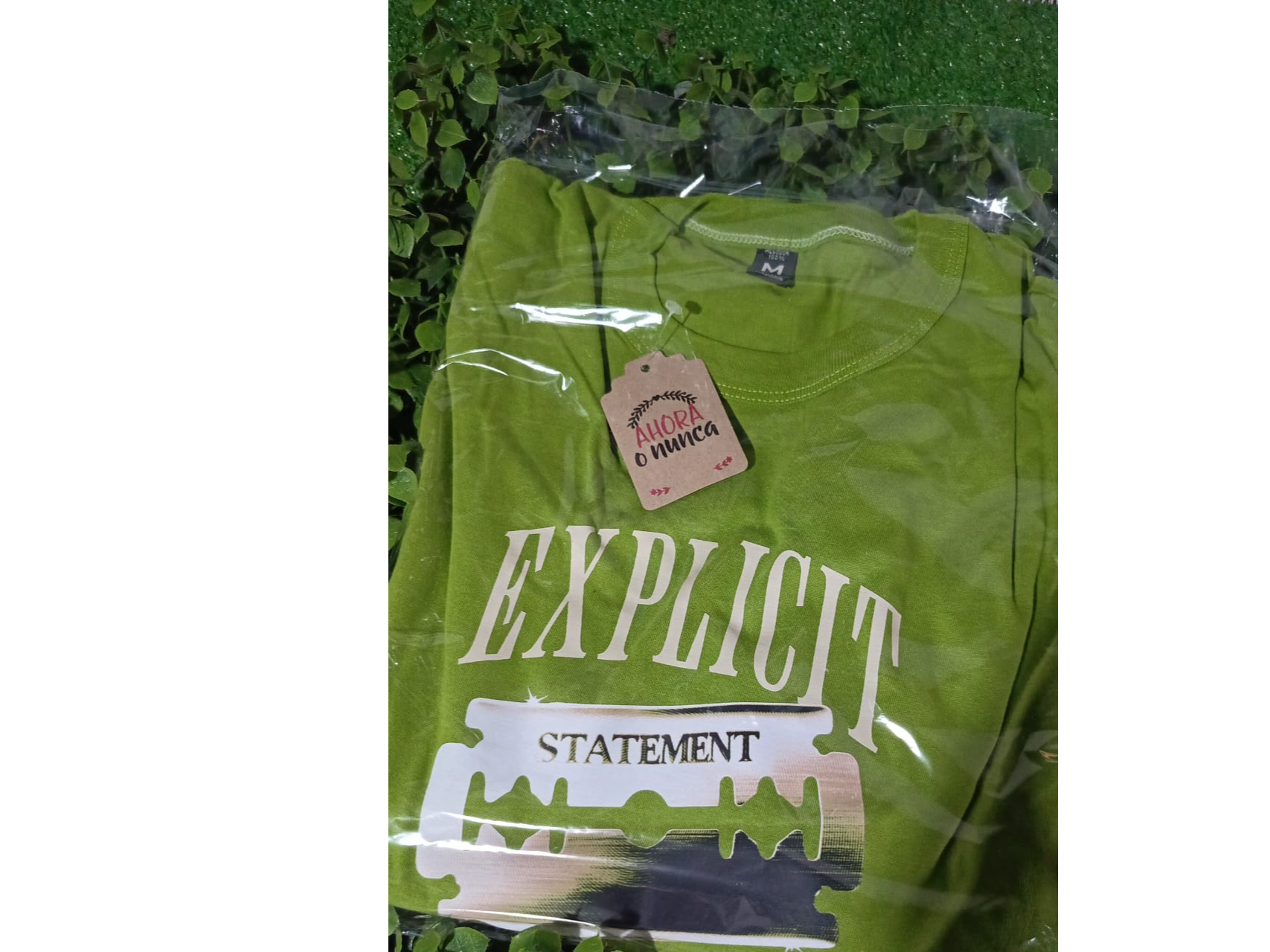 REMERA VERDE TALLE M