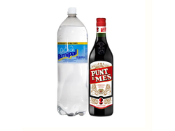 COMBO VERMOUT PUNT E MES X 750 ML + SODA RUMIPAL X 2.25 LT