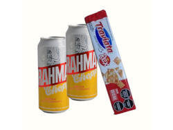 COMBO 2 LATAS BRAHMA X 473 ML+ TRAVIATA REX X 96 GR ó TRAVIATA KESITAS X 96 GR