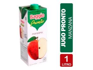 Baggio 1lts Manzana Pack  x 8 unidades