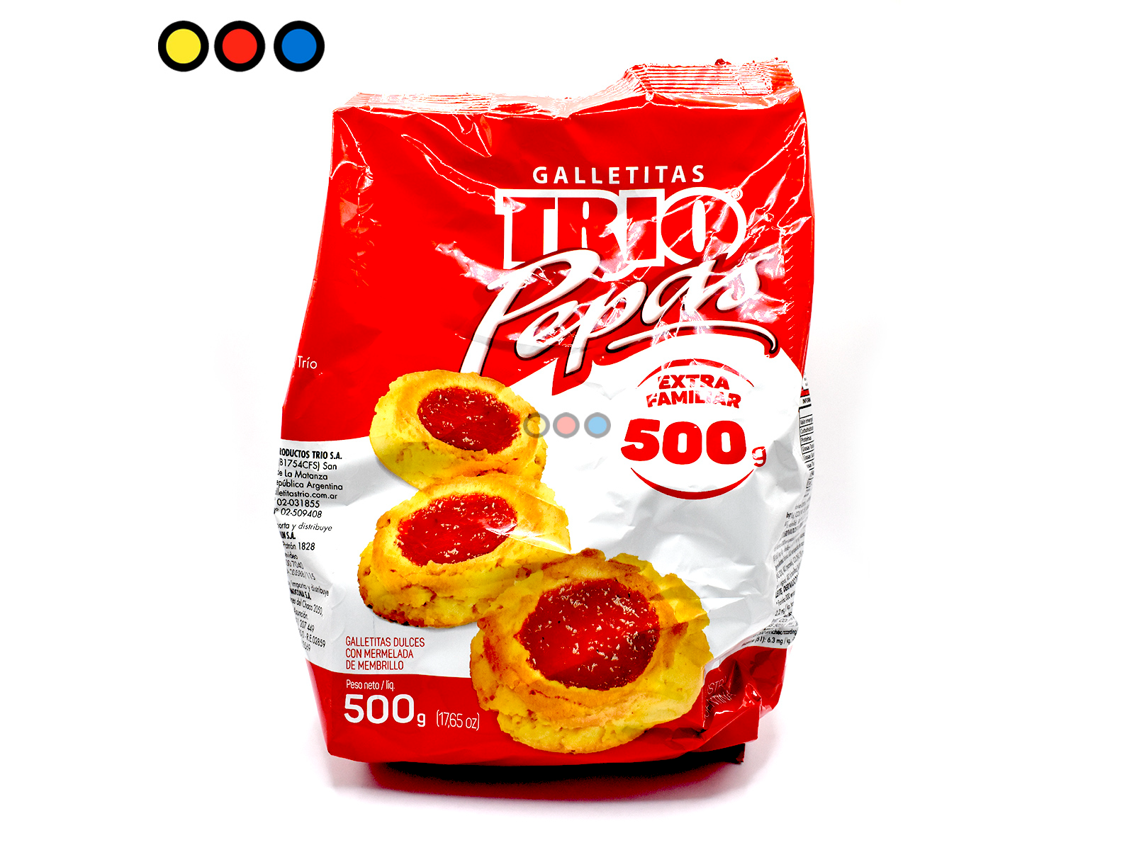 PEPAS TRIO 500 grs  caja x 10 paq