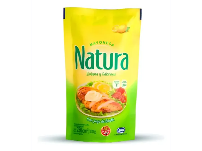 MAYONESA NATURA 250 grs caja x 12 sobres