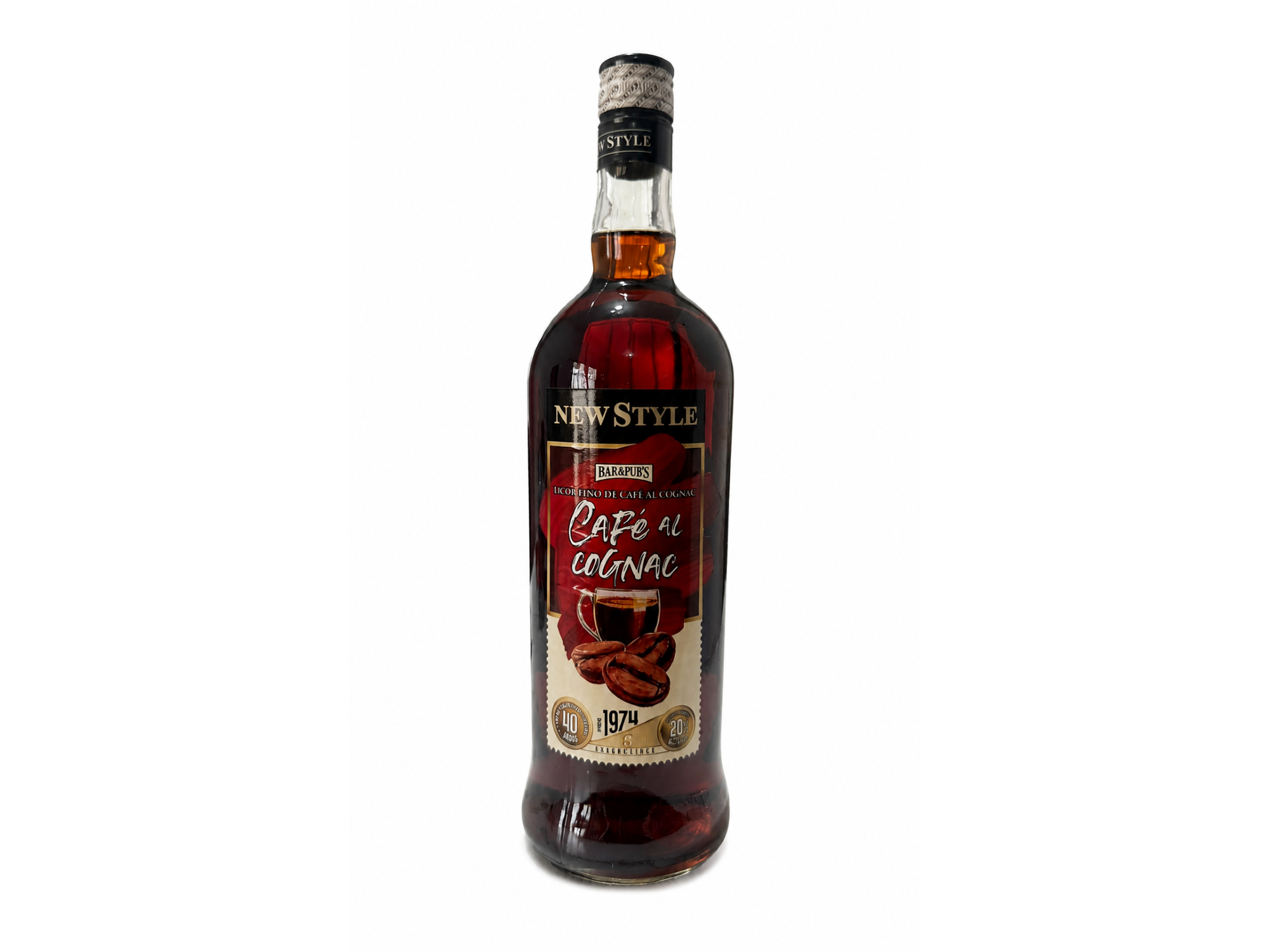 01 botella de licor de cafe New Style