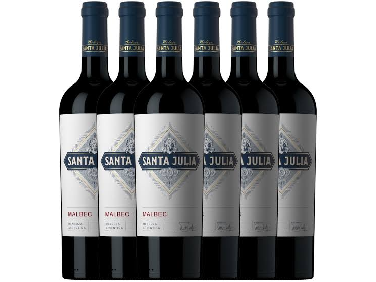 01 caja x 6 Santa Julia Malbec