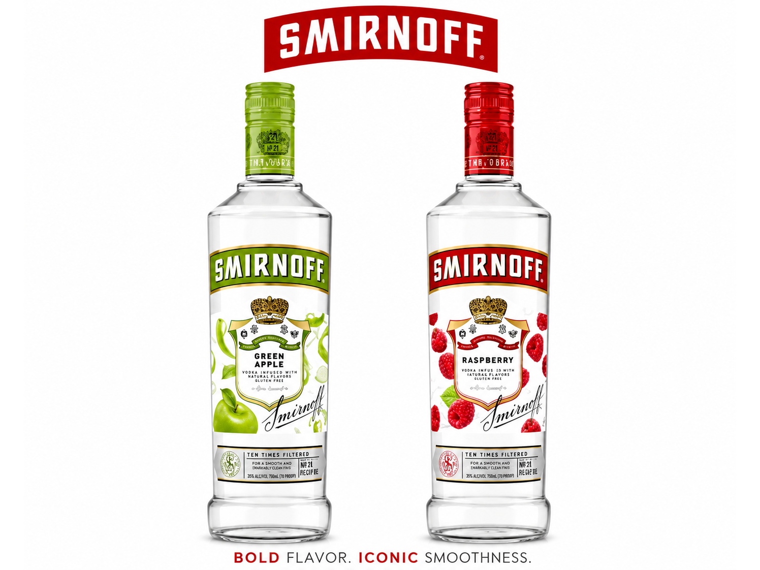 1 caja  smirnoff Tropical + 1 caja smirnoff  manzana
