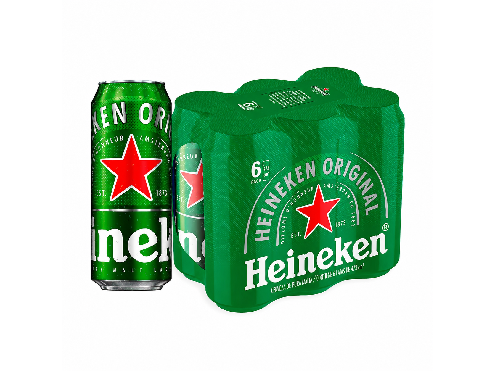 HEINEKEN LATA  473 ml  x 6