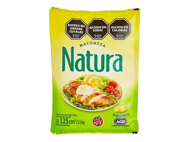 MAYONESA NATURA 125 grs caja x 20 sobres