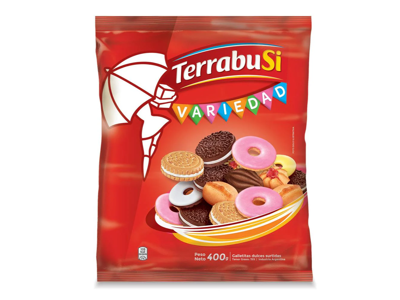 VARIEDAD TERRABUSI caja x 20 paq.
