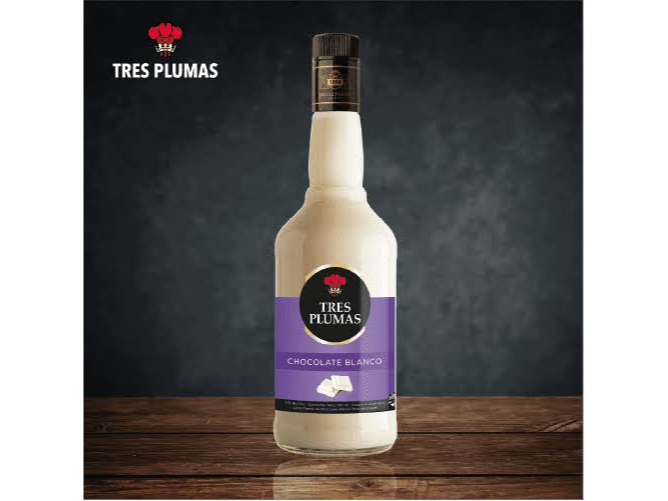 Licor 3 Plumas chocolate blanco  x 01 unidad