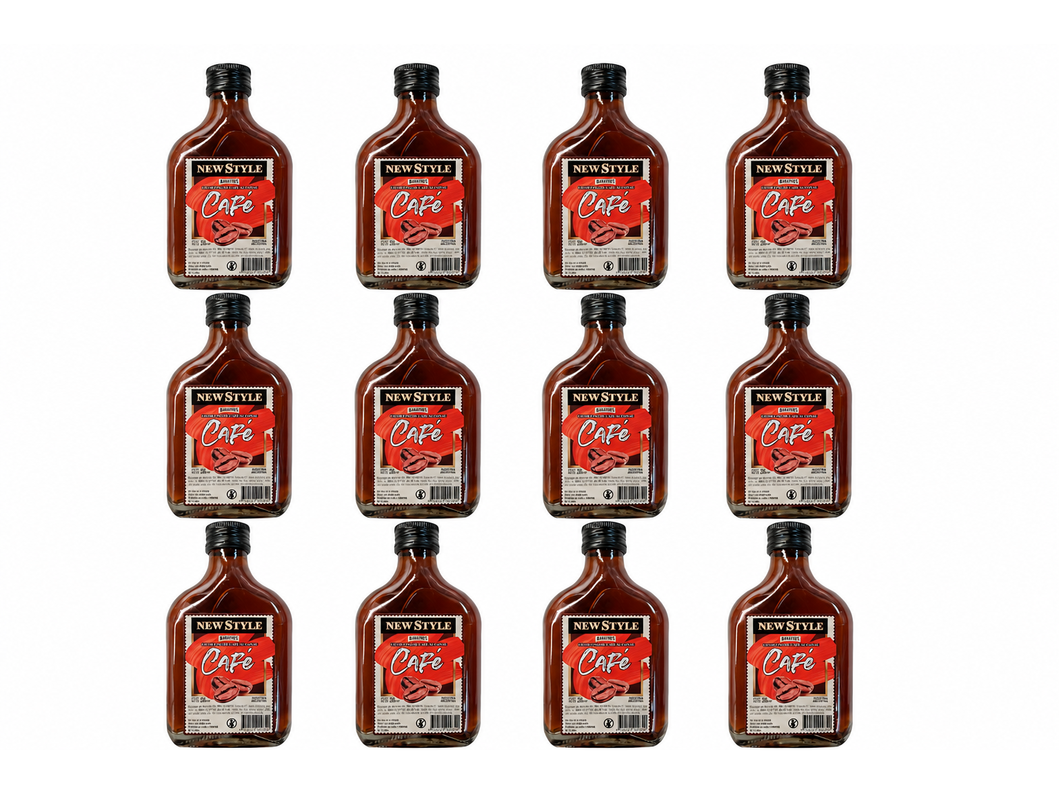 Petaca licor cafe New  Style  Pack x 12