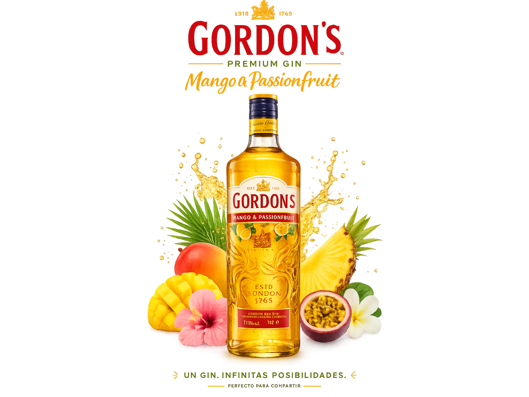 Gin Gordon Passion Fruit x unidad