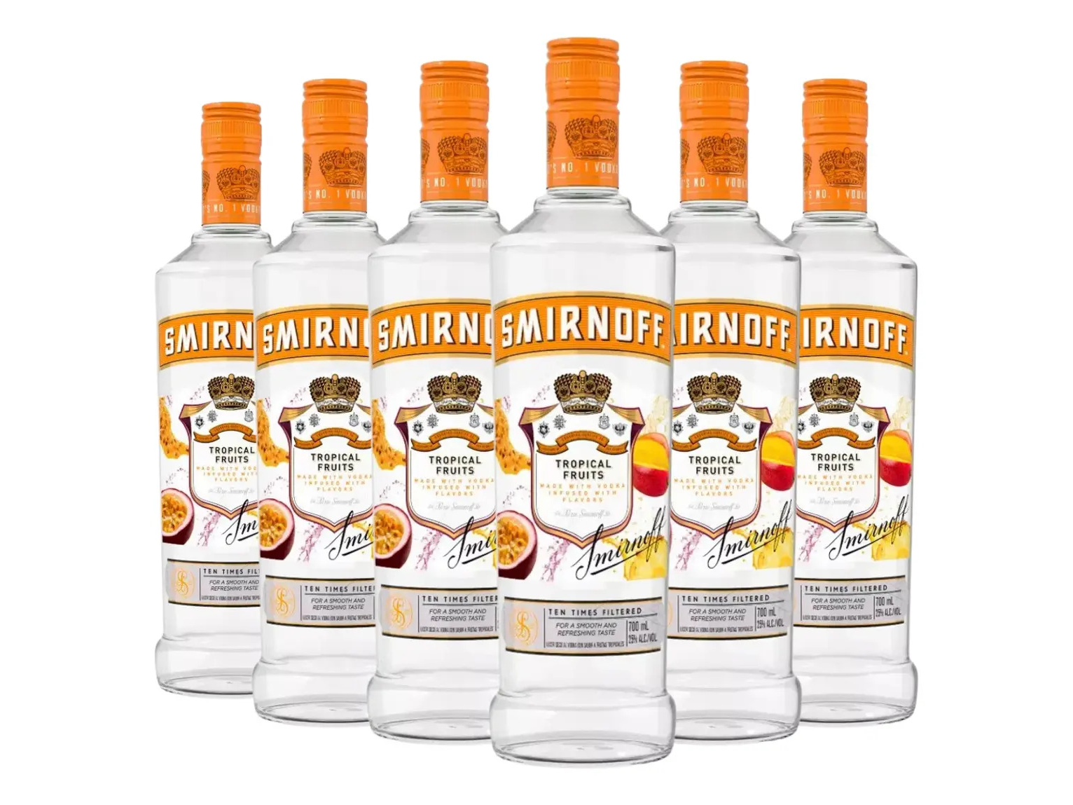 Vodka Smirnoff Tropical x 06 unidades