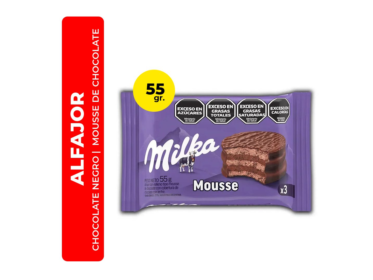 Alfajor triple Milka Mouse x 10