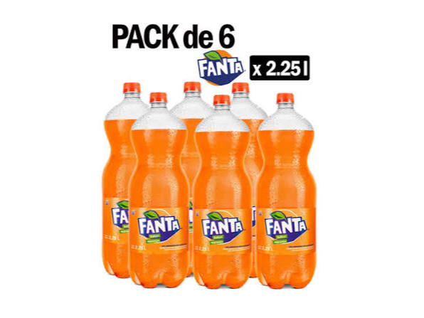 Fanta 2.25 ml Pack x 06 unid