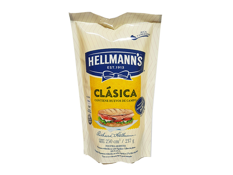 MAYONESA HELLMANS 250 grs caja x 24 sobres