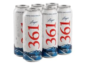 1 Pack x 6 lata 361 de 473ml