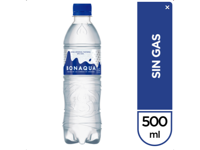 Agua mineral  500 cc