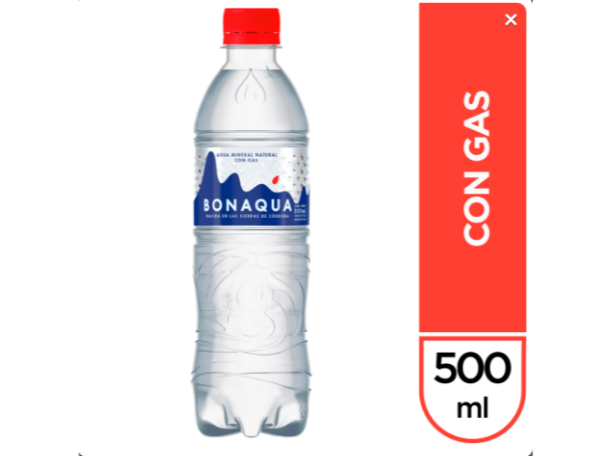 Agua mineral 500 cc (CON GAS)