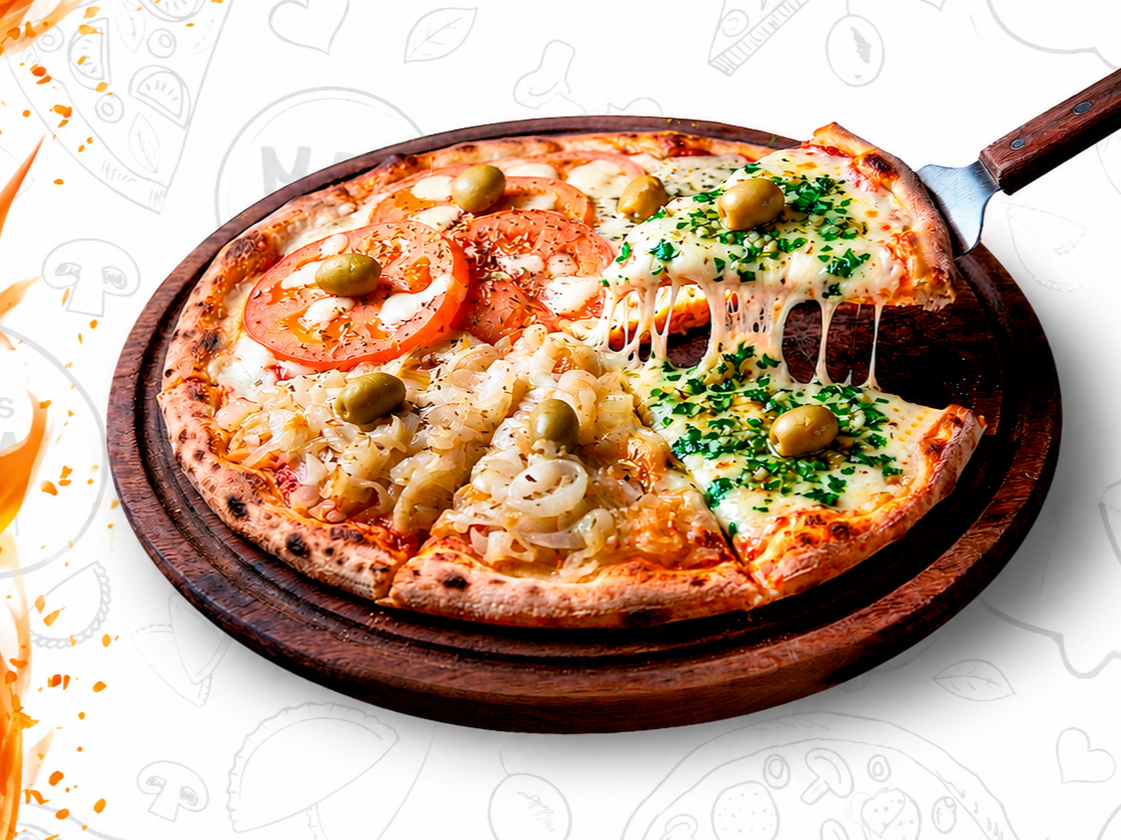 Pizza Quatro (4 sabores)