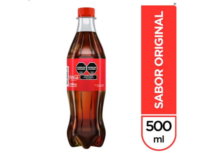 Coca-Cola Botella Plástico No Retornable 500